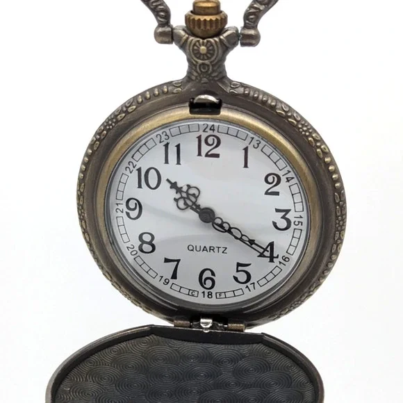 Tiger Pocket Watch NEW Gift Chinese Year of the Tiger Birthday Bronze Zodiac - Picture 2 of 7